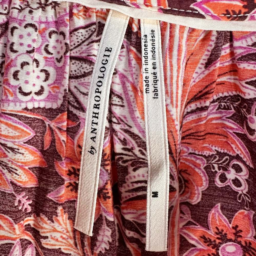 Anthropologie Janelle Floral Tunic Dress Sz M - Picture 5 of 8